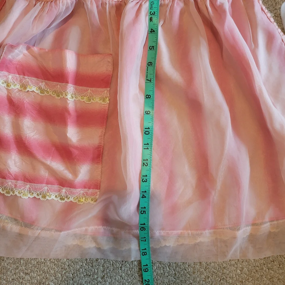 Fancy Vintage Apron ~ Pretty & Pink! ~ Handmade ~ MCM Vibe ~ Unique & Pretty!